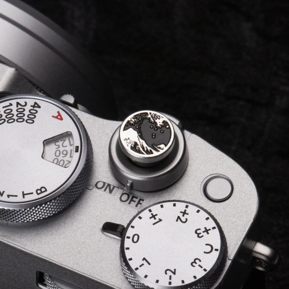 Camera Metal Hot Shoe Cover Shutter Button Soft Release Button For Fuji X-Pro3 XE4 X100V X100VI XM5 Sony Nikon Canon Leica Lumix