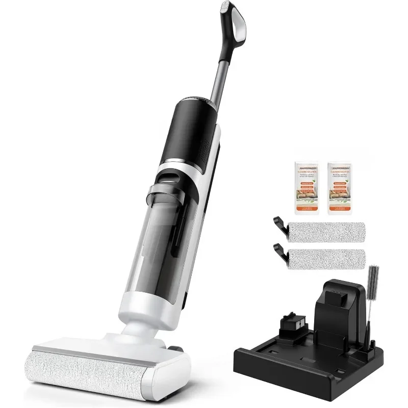 Wet Dry Vacuum Cleaner, Cordless Vacuum Mop All in One for Hard Floors Lightweight Floor Cleaner for Sticky Messes