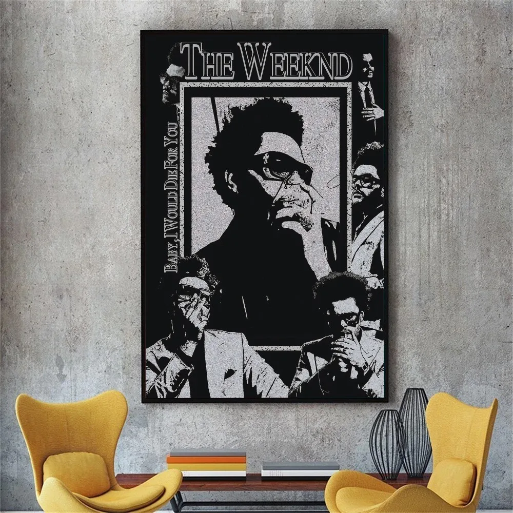 The Weeknd Poster DIY Poster Kraft Paper Vintage Poster Wall Art Painting Study Stickers Big Szie Wall Painting