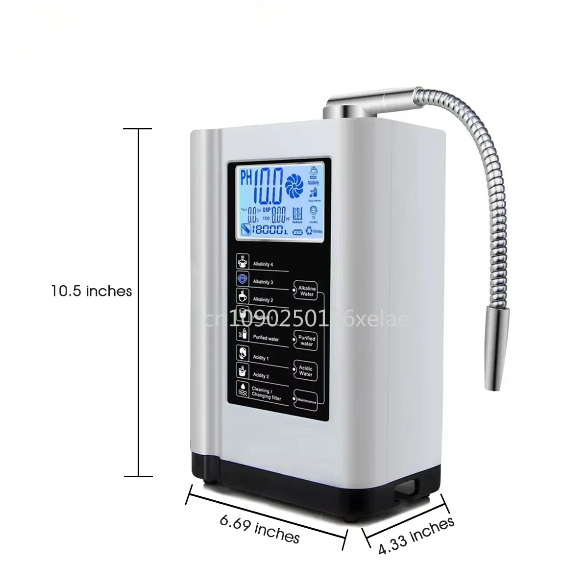 Alkaline Water Ionizer Generator Electric Household Hydrogen-Rich Filter