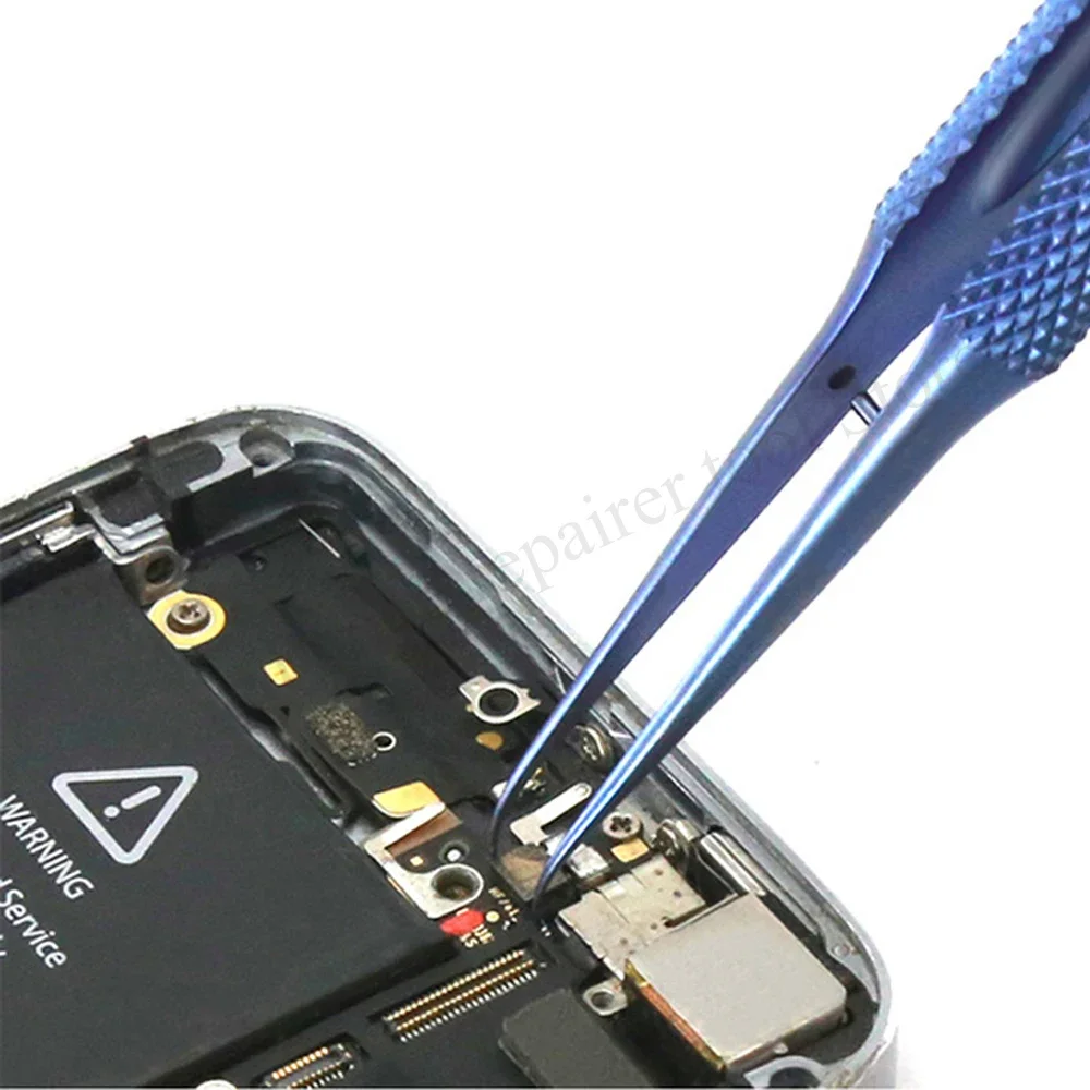 Imagem -05 - Pinças de Liga de Titânio Ferramenta de Manutenção Profissional 0.15 mm Borda de Precisão Pinças de Impressão Digital Apple Placa Principal Fio de Cobre