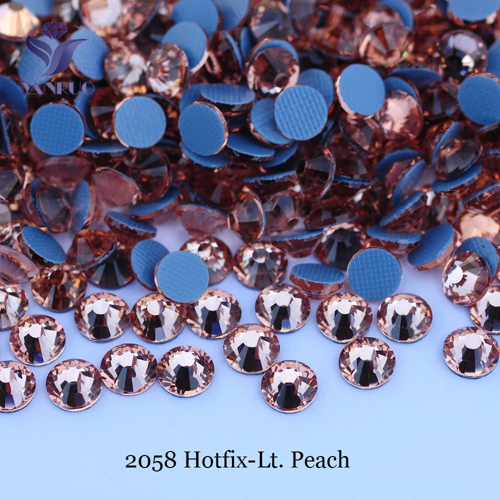 YANRUO 2058HF SS4-SS30 Hotfix Strass-Kristalle mit Klebstoff, Nähperlen, Applikationen für Schuhe und Taschen – Detail 9