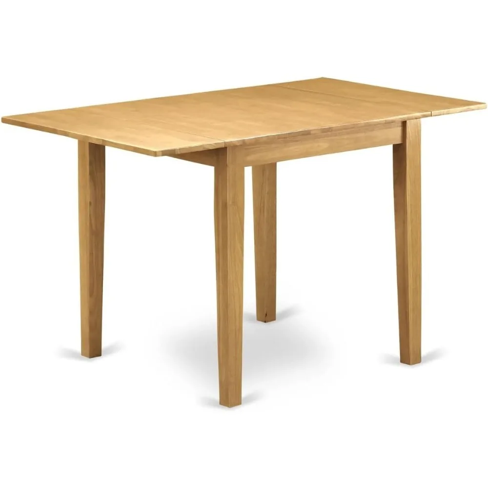 

NDT-OAK-T Norden Dining Table - a Rectangle Wooden Table Top with Dropleaf & Stylish Legs, 30x48 Inch, Oak