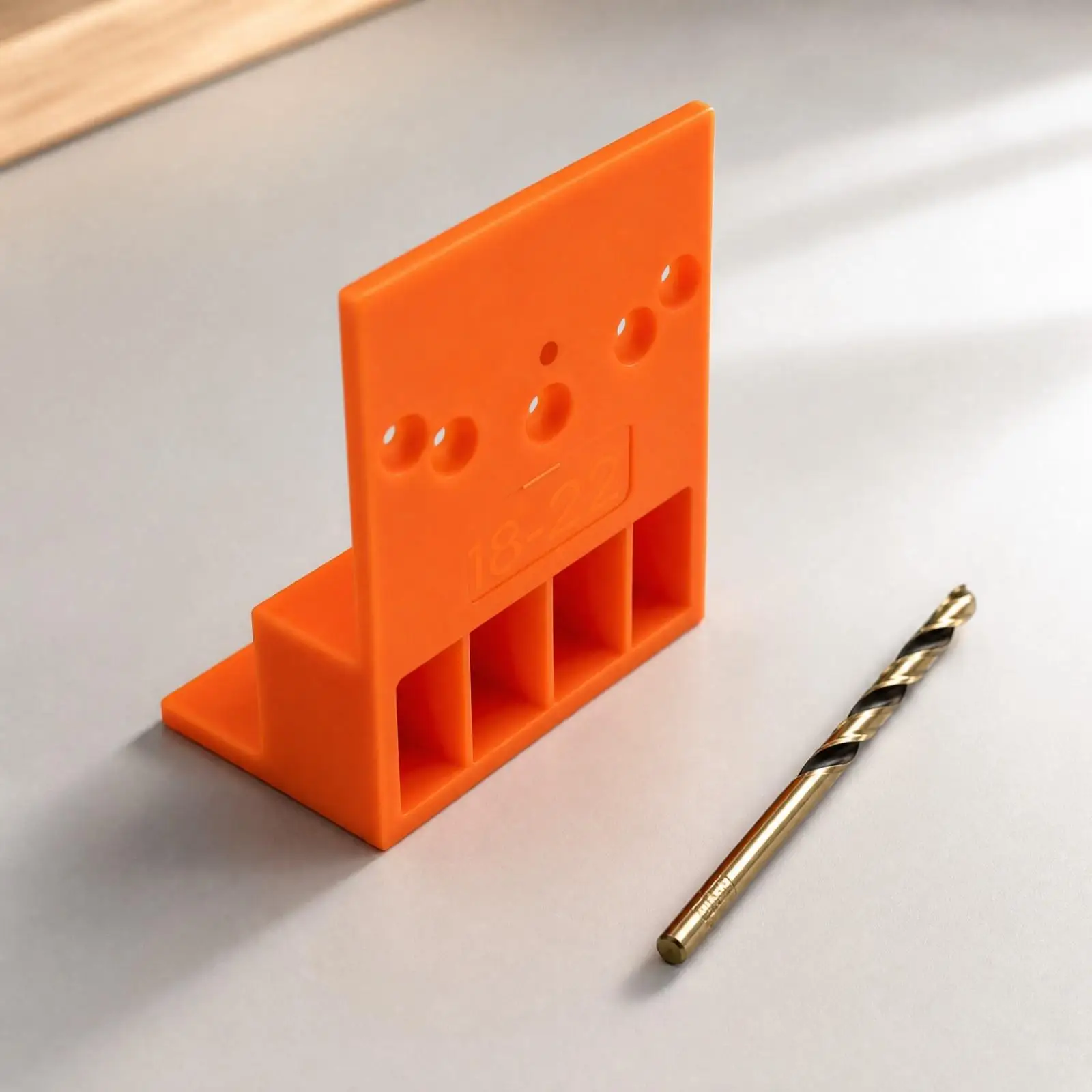 DIY Cabinet Positioning Jig Plastic Woodworking Tool for Wardrobe Installation Compact L Shape Design with Embossed Guide Holes