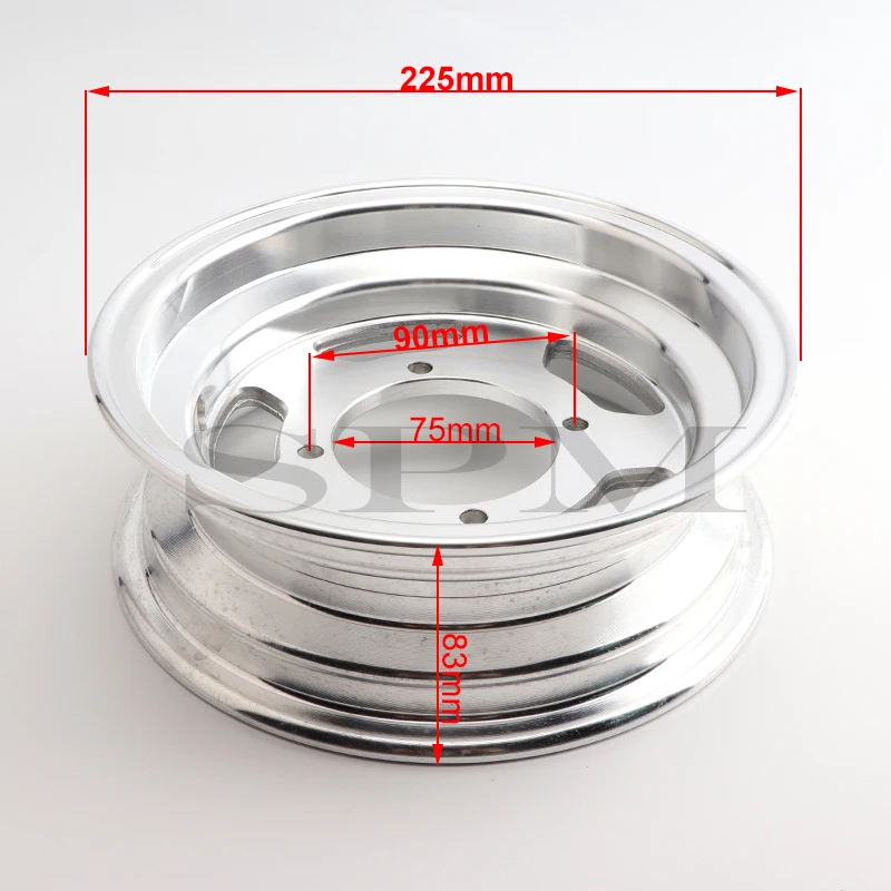 High quality 8 inch Aluminium Wheel rim 2.75-8 Wheel Hubs Fit For Monkey z50 scooter bike Small Monkey Motorcycle Accessories