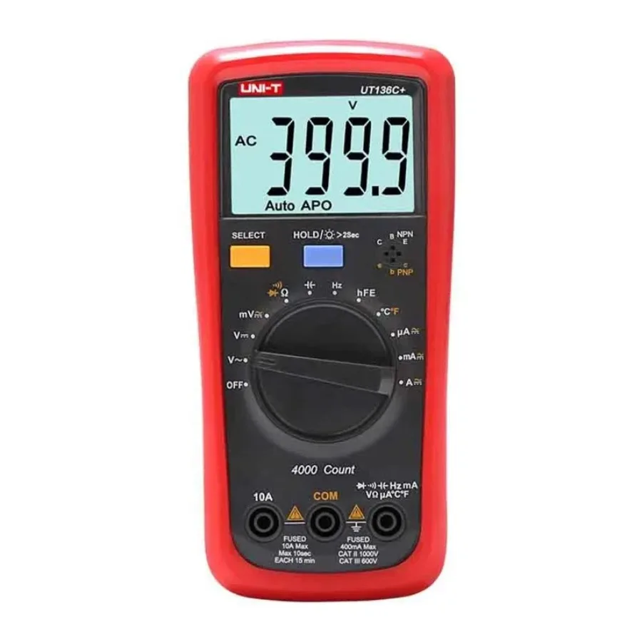 1PC NEW UNI-T UT136C+ Multimeter Digital multimeter tester AC DC Voltmeter Ammeter In Stock Original Box#familitrade
