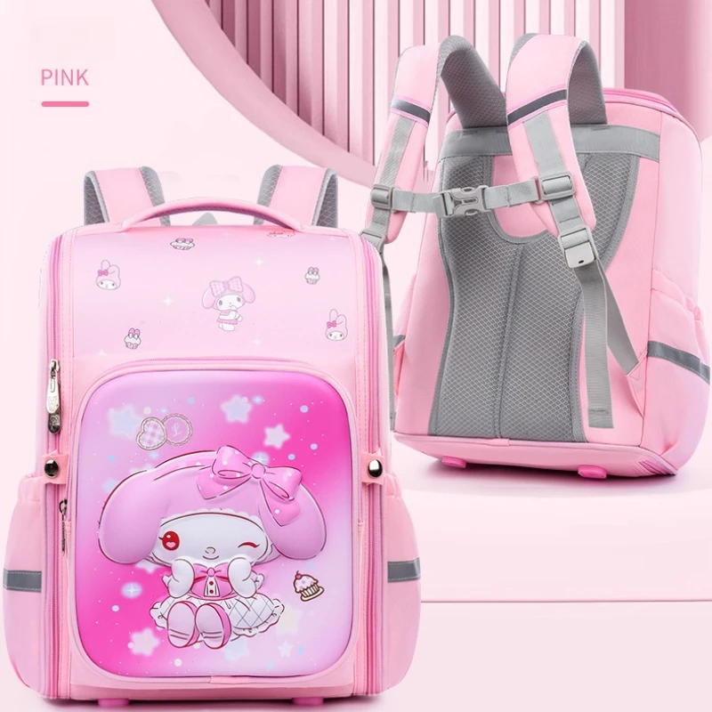 جديد 2025 حقائب مدرسية على شكل شخصية أنيمي خفيفة الوزن على شكل شخصية أنيمي سانريو ميلودي كاواي حقائب مدرسية لطيفة للفتيات في المدارس الابتدائية والسفر للأطفال #4