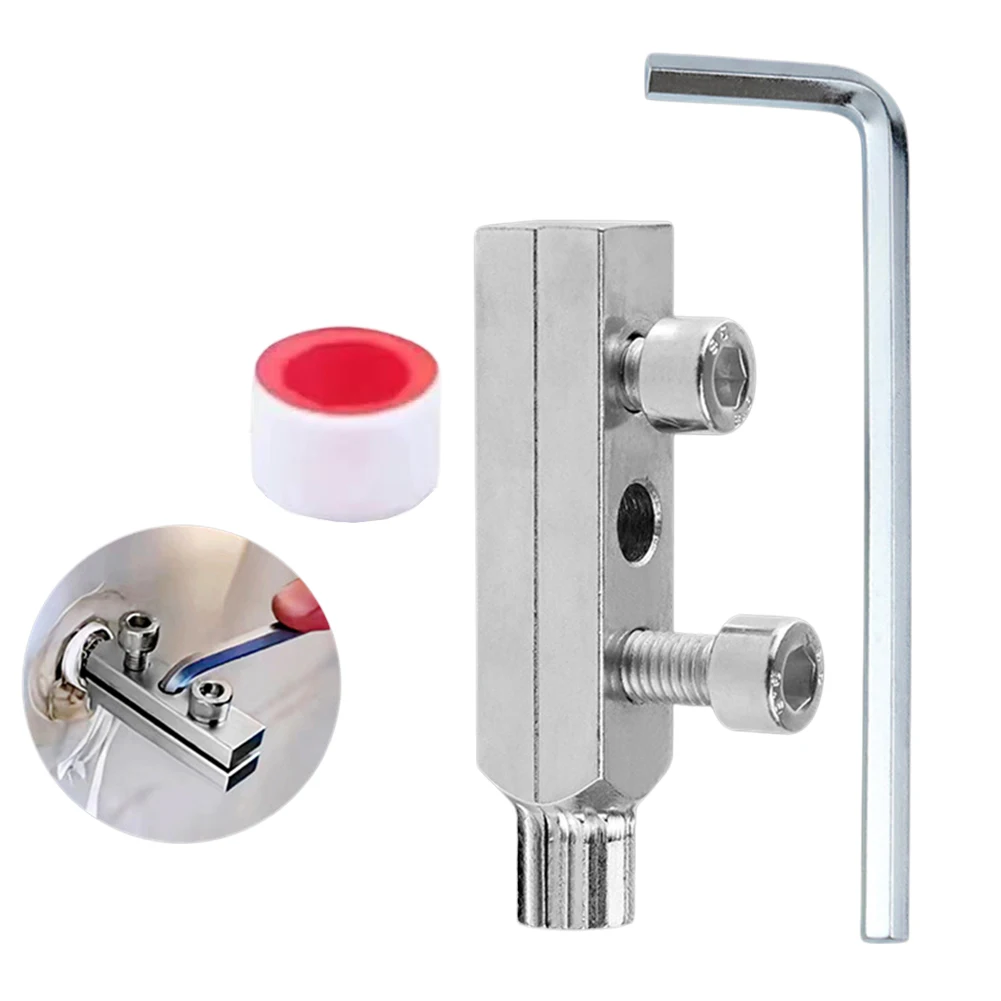 1pc 20/25mm extrator de fio quebrado ferramenta de rosqueamento torneira válvula ângulo extrator de fio torneira fio reverso tubo de água cabeça quebrada parafuso