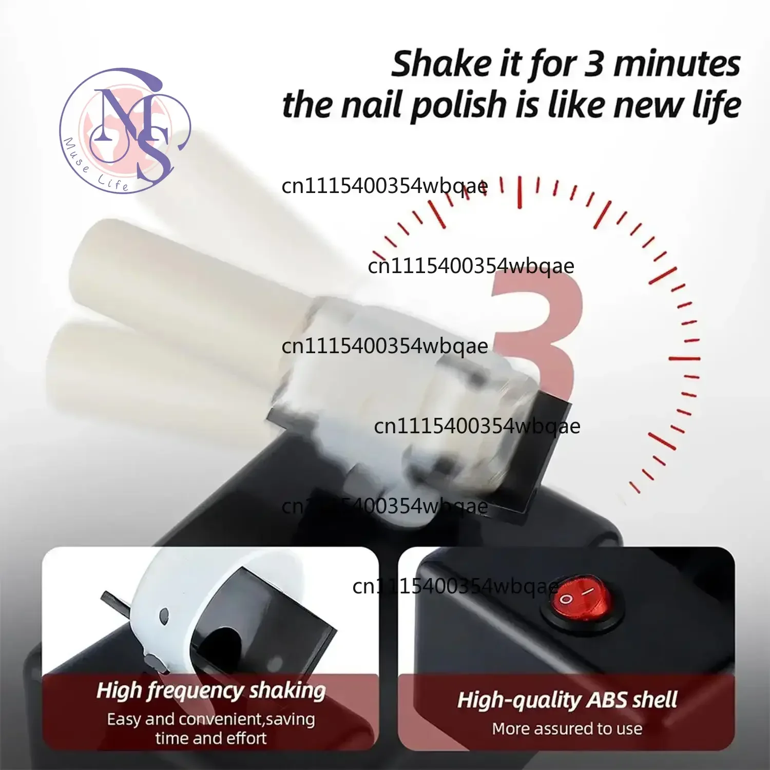 ZOCI-Model Paints Nail Lacquer Shaker Shaking Machine Evenly Tools for Nail Art, Tattoo Ink