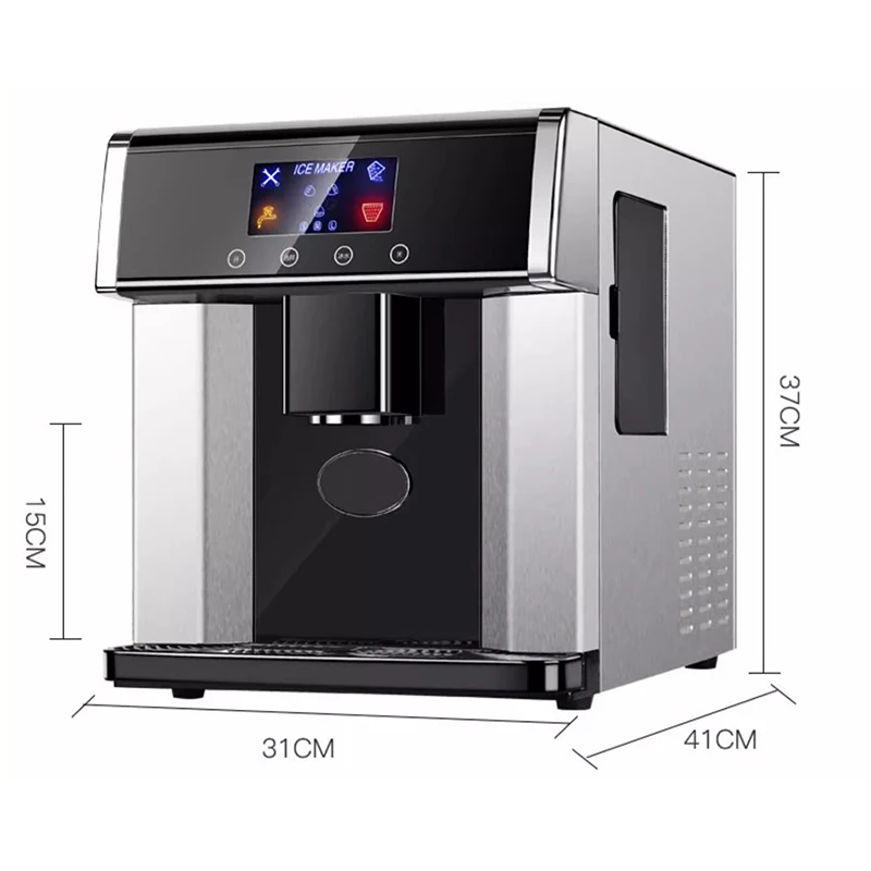 Fabricante de gelo pequeno do agregado familiar/distribuidor da água, inteiramente automático, mini Desktop que faz a água fria, 10 a 15kg pelo dia