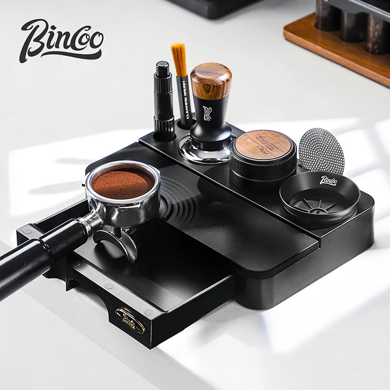 BINCOO Coffee Powder Hammer, Dispenser, Storage Base, Slag Box (Knock Box) – 51-58mm Universal Coffee Utensils Set.