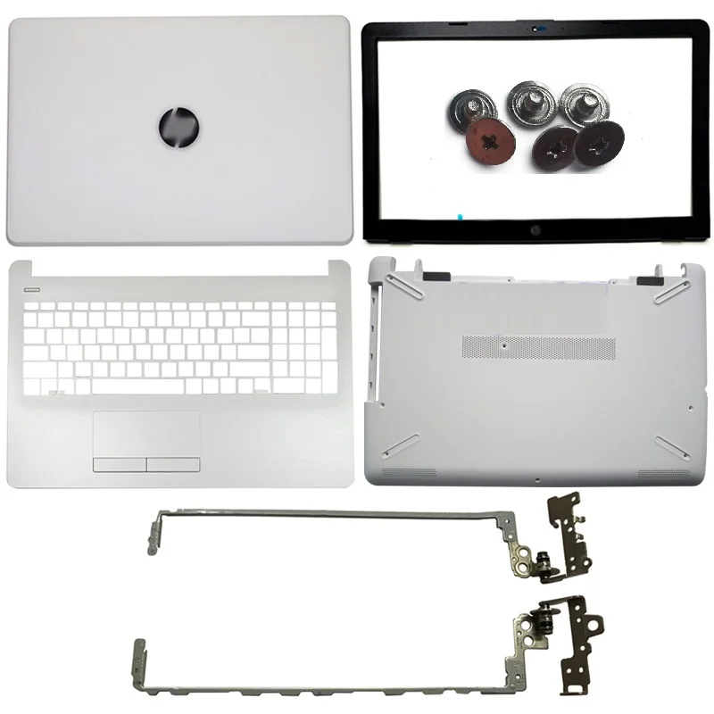 NEW Laptop LCD Back Cover/Front bezel/LCD Hinges/Palmrest/Bottom Case For HP 15-BS 15T-BS 15-BW 15Z-BW 250 G6 255 G6 White