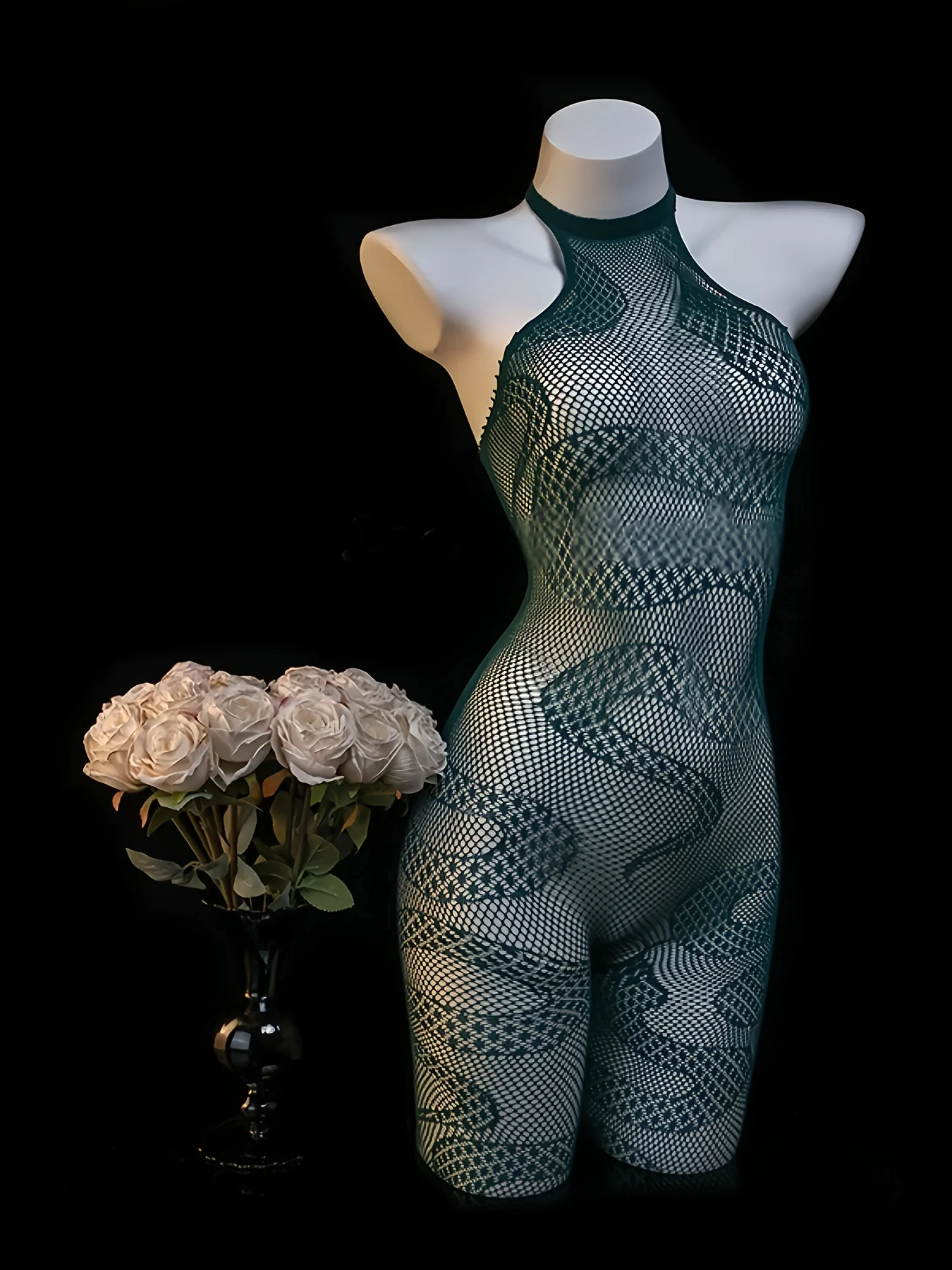 1-Piece Women's Sexy Snakeskin Bodysuit – Suitable for Intimate Moments and Themed Parties; Adult Lingerie and Alluring Attire view 3