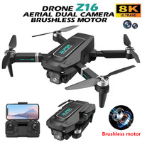 Z16Pro RC Drone 8K Professinal With 4K Wide Angle HD Camera Brushless motor Foldable Helicopter WIFI FPV Height Hold Gift Toy