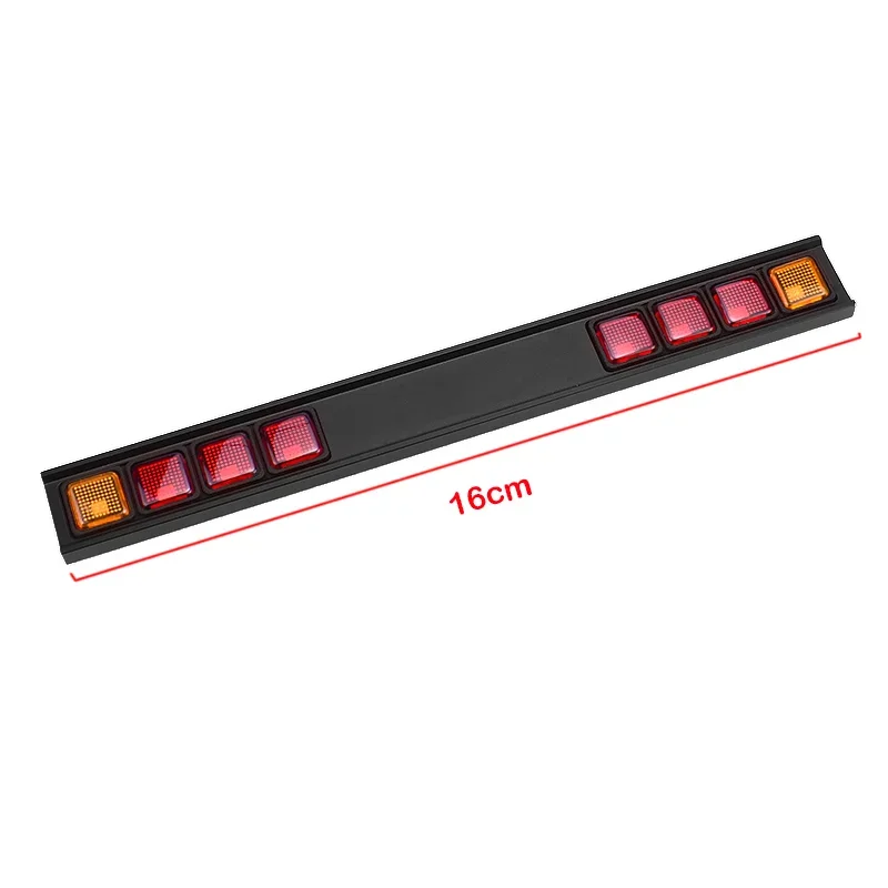 Simulation LED Metal High-mounted Taillight Behind Cab for 1/14 Tamiya RC Truck SCANIA 770S R620 VOLVO FH16 56360 ACTROS MAN Car