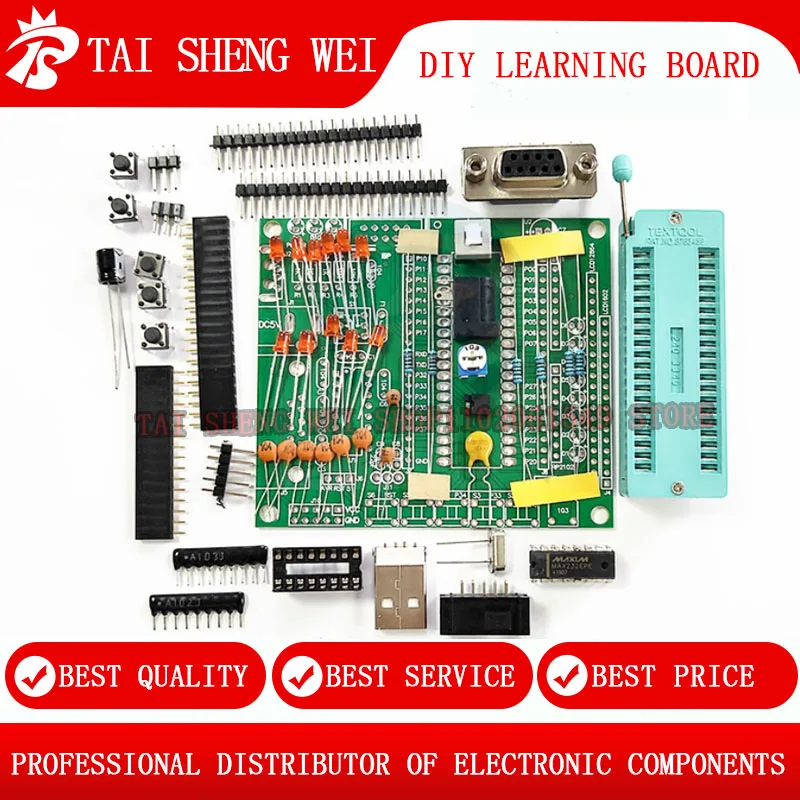 

DIY learning board kit suit the parts 51/AVR microcontroller development board learning board STC89C52