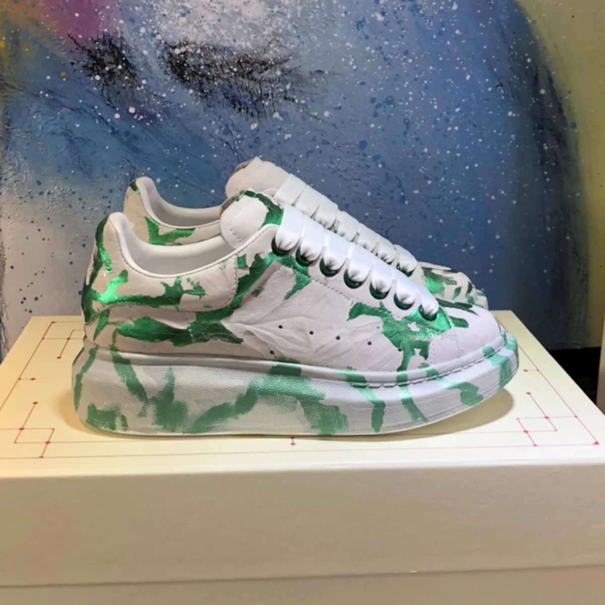 Top High Quality Womens Trendy Casual Shoes 34-46 Luxury Mens Real Leather Unisex Sneakers Designr Lovers Tide Shoes YN01007