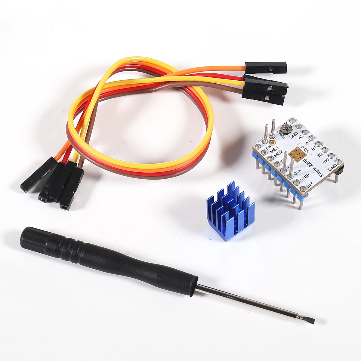 5Pcs TMC2209 V3.0 Stepper Motor Driver for 3D Printer with heatsink Microsteps Current 2.8A Peak for Reprap Ramps1.4 MKS Gen