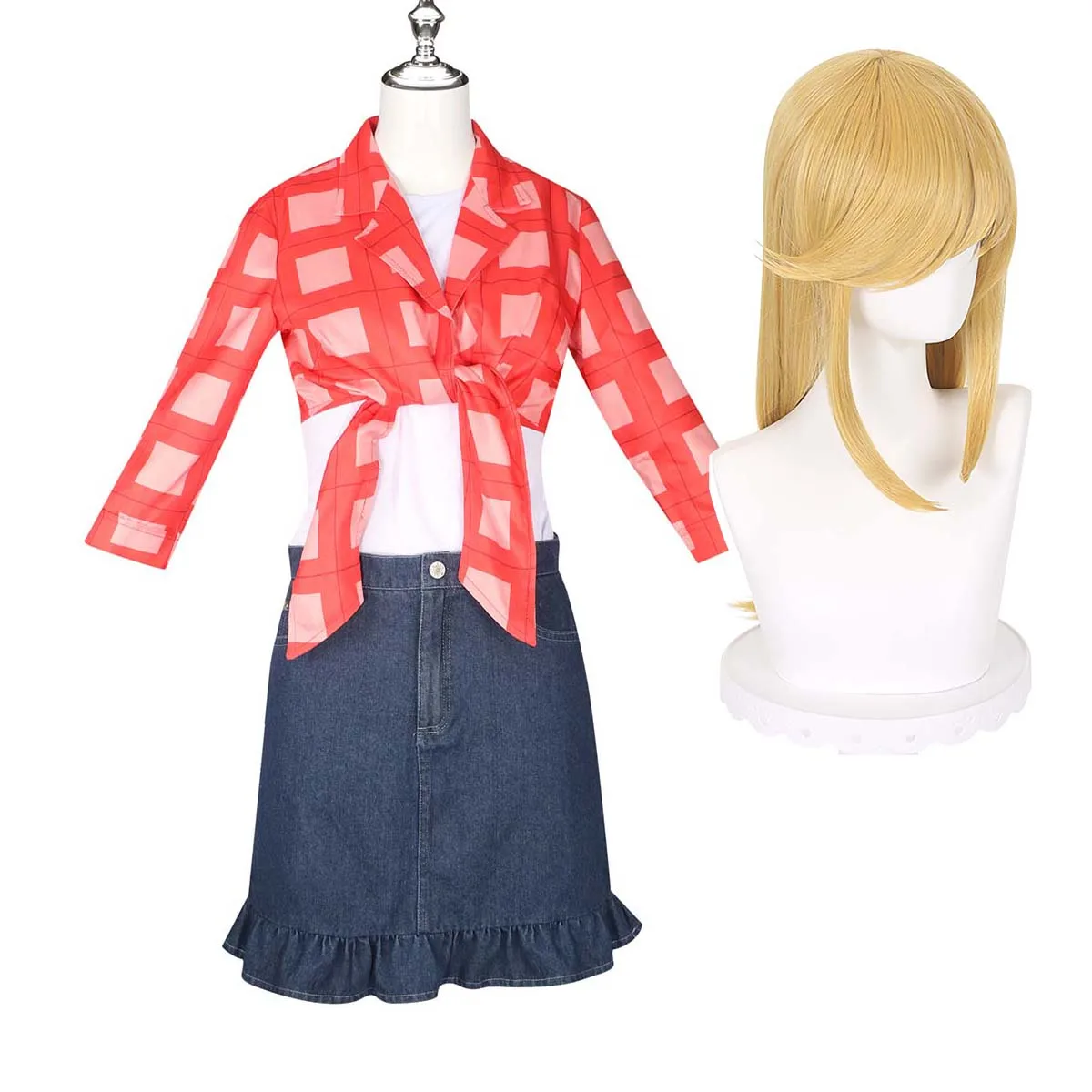 Women Halloween Roleplay  Applejack Anime Cowgirl Suit Costume