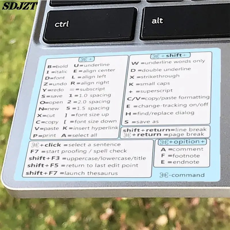 1PCS Windows PC Reference Keyboard Shortcut Sticker Adhesive for PC Laptop Desktop