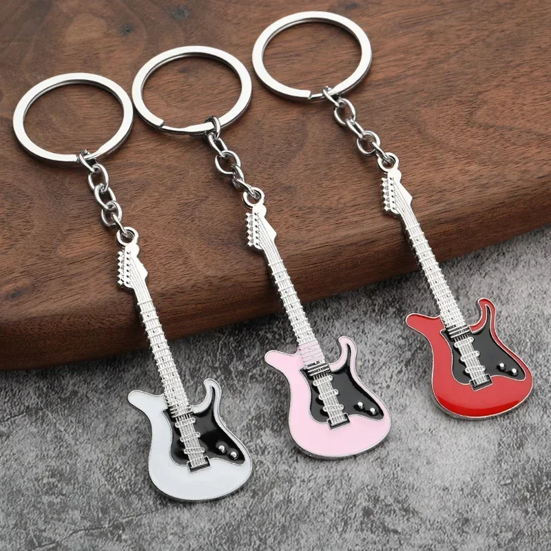 Instrument  Pieces Guitar Keychain Hanging Pieces Gift for Tesla Model 3 Model Y Model X SpaceX