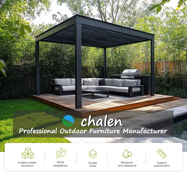 Anpassbare Grillmarkise für den Außenbereich