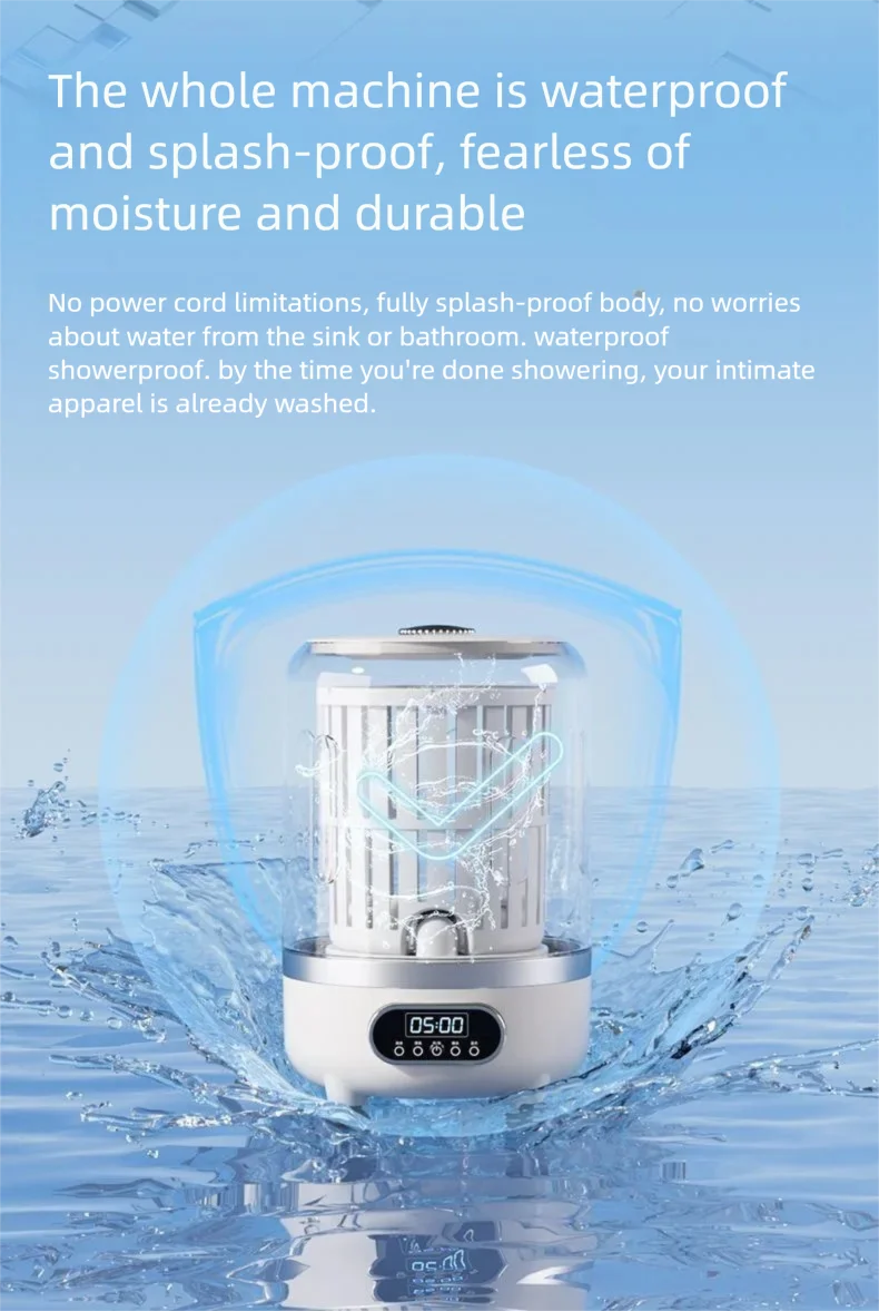 

2025 New popular lazy magical baby washing machine, underwear and underwear can be dehydrated, washing machine is convenient