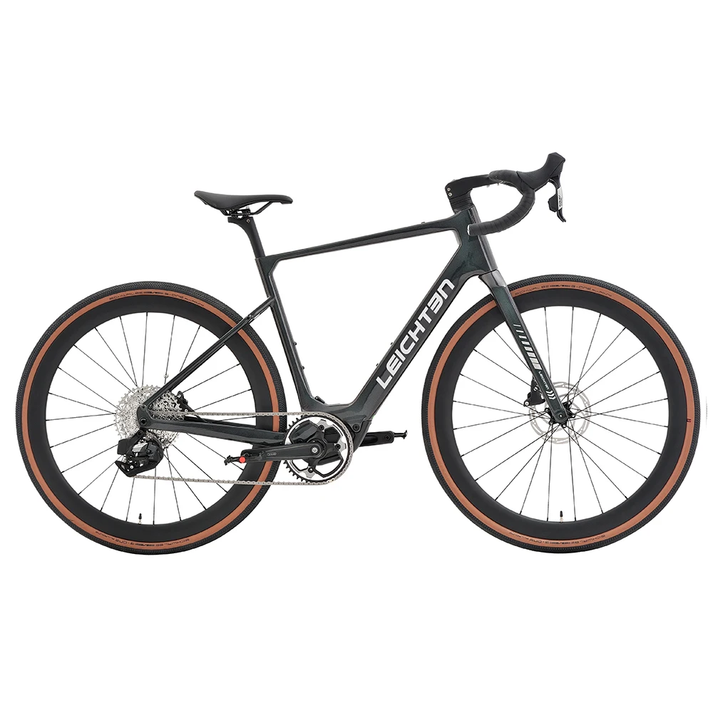 

Carbon Fiber Frame 250W Mid Motor Road Electric Bike 700c E-bike Electric Bicycle For Men E Road Bike