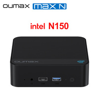 Wholesale OUMAX Intel N150 16GB 500GB Mini PC 4C4T Quiet Dual 1000M LAN Desktop Computer For Office VS Mini S12 Pro T8 Pro