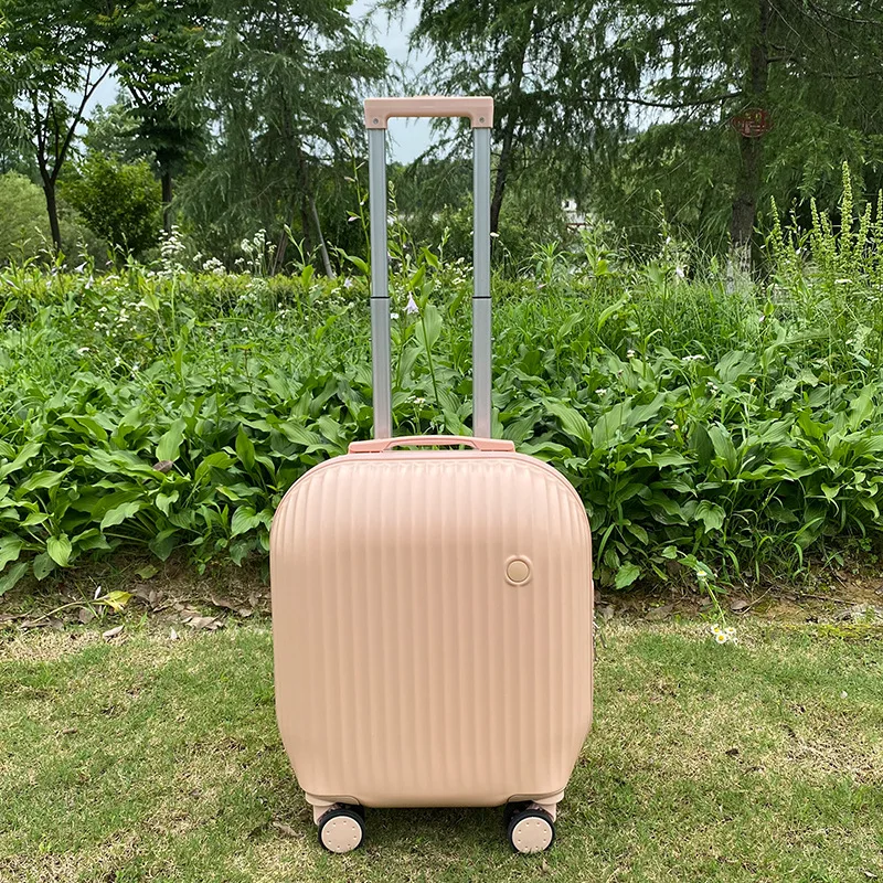 Wear-Resistant 18-Inch Internet Celebrity Luggage 2025 Travel Lightweight Swivel Wheels High-Value Small Boarding Trolley Case