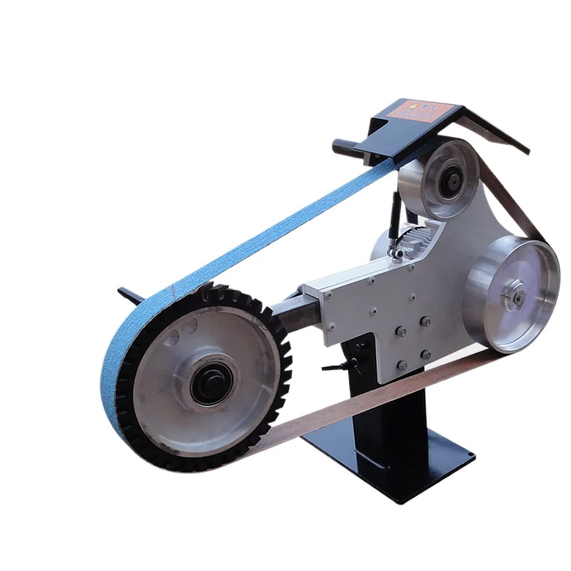 Multifunctional belt abrasive machine Industrial grade automatic matching grinding belt abrasive machine Vertical