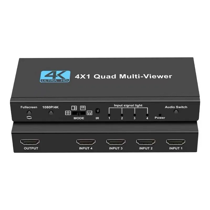 

4K HDMI Switcher 4-Switch One Seamless Switching 4 Splitter 4-Way Picture Video Splitter 1080P 4K