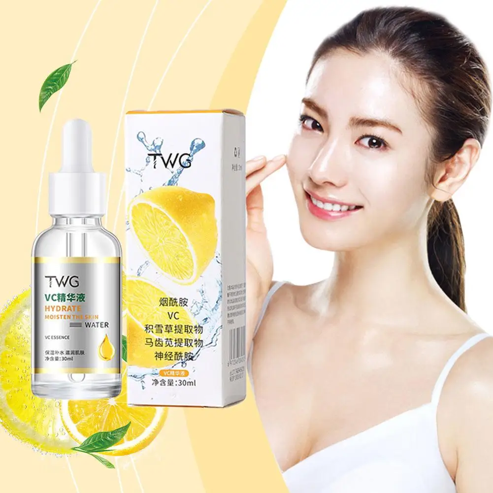 Vitamin C Facial Essence Brightening Skin TONE Fade เกาหลี 30ml ผลิตภัณฑ์ Skin Care Dark Hydration Moisturizing Spots G5D1