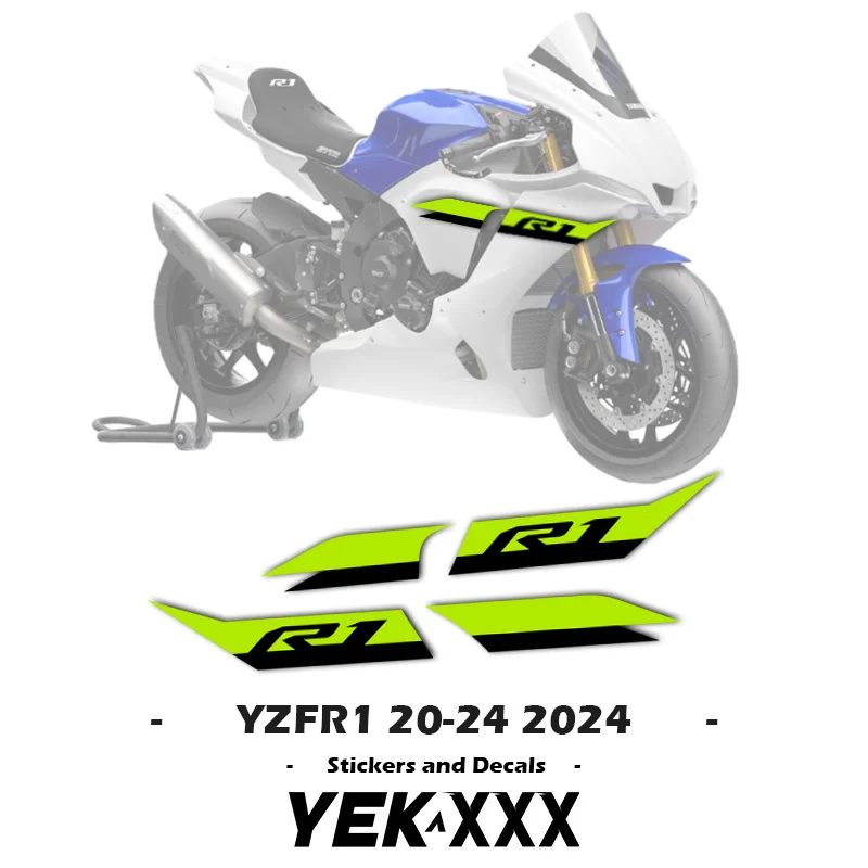 

R1 2021 2022 2023 2024 New Sticker Decal For Yamaha YZF-R1 YZF-R1M YZF1000 2020-2024 Full Car Fairing Shell Sticker Decal Lines