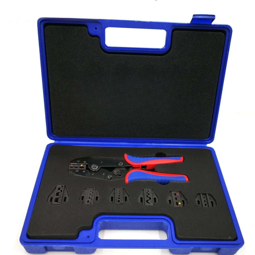 Multi Function Pliers With 6Pcs Interchangeable Dies  Manual Crimping Tool Set KIT-03CP