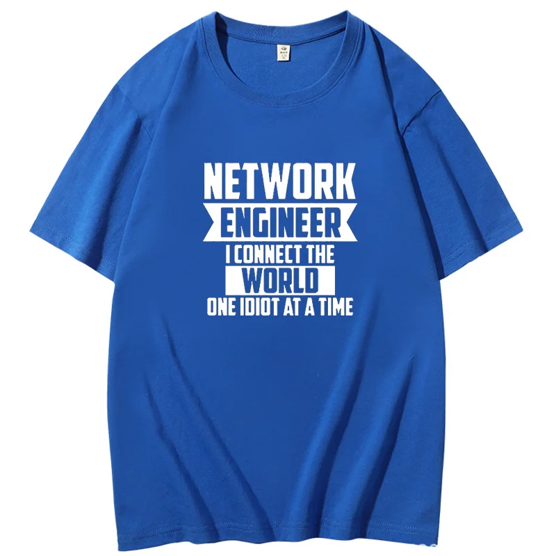 Network Engineer Connect The World Novelty graphic t shirts Oversized Funny T Shirt Harajuku Vintage Summer Men\'s clothing