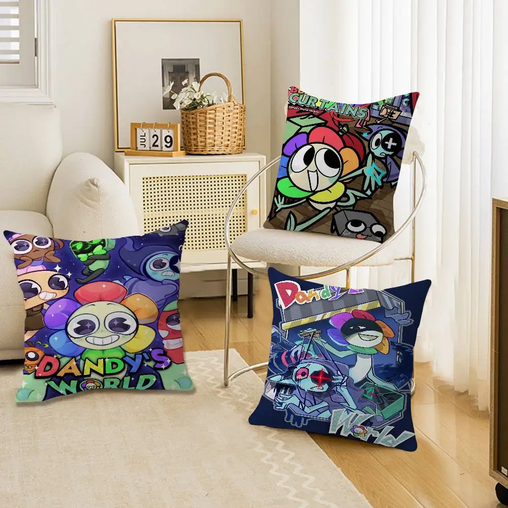 D-Dandys WorldS Cartoon Cushion Cover Polyester Sofa Cushions Decorative Throw Pillows Home Decoration Pillowcover
