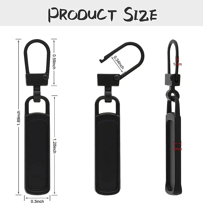 5-20 قطعة انفصال العالمي سستة مجتذب استبدال تبويب السوستة رئيس المتزلجون طقم تصليح لحقائب أكياس الملابس الخياطة #5