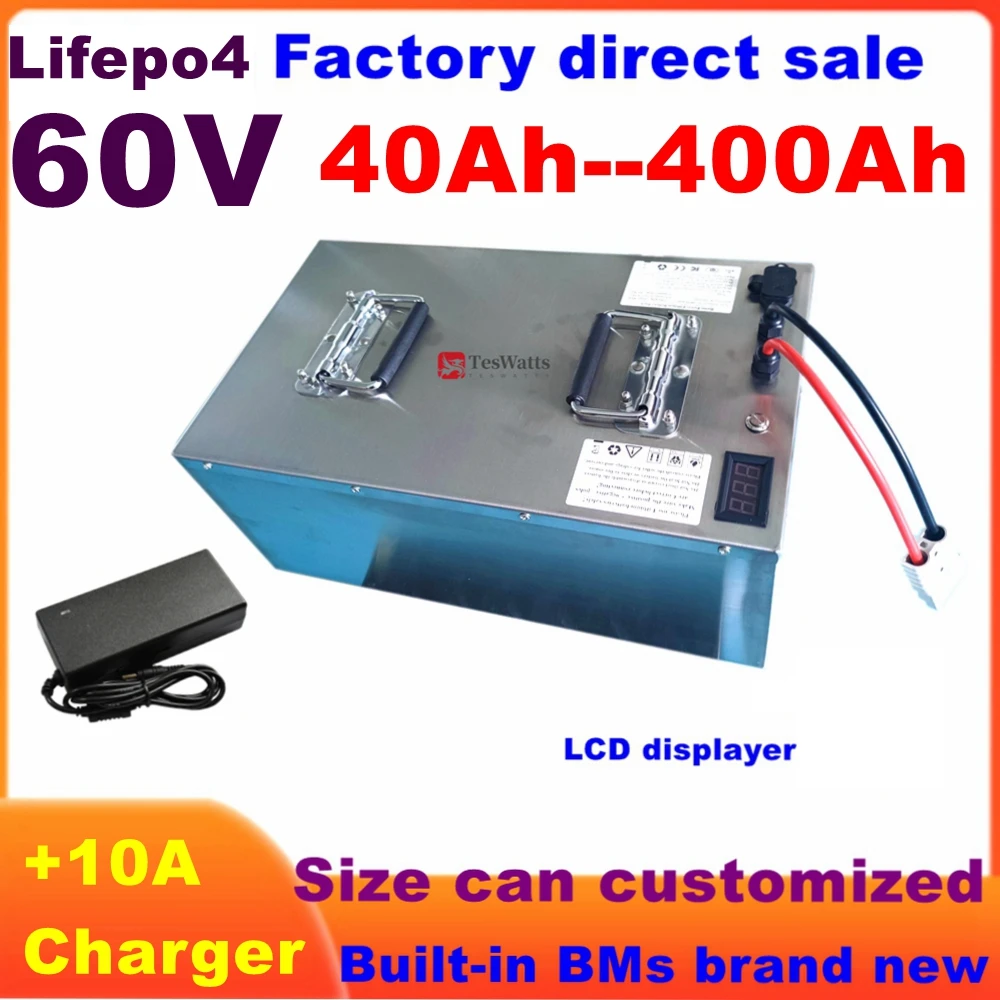 

20S 60V 40Ah 80Ah 100Ah 150Ah 200Ah 240Ah 300Ah 400Ah Lifepo4 Battery for 3KW 6KW EV RV Motorcycle Tricycle Sightseeing Car