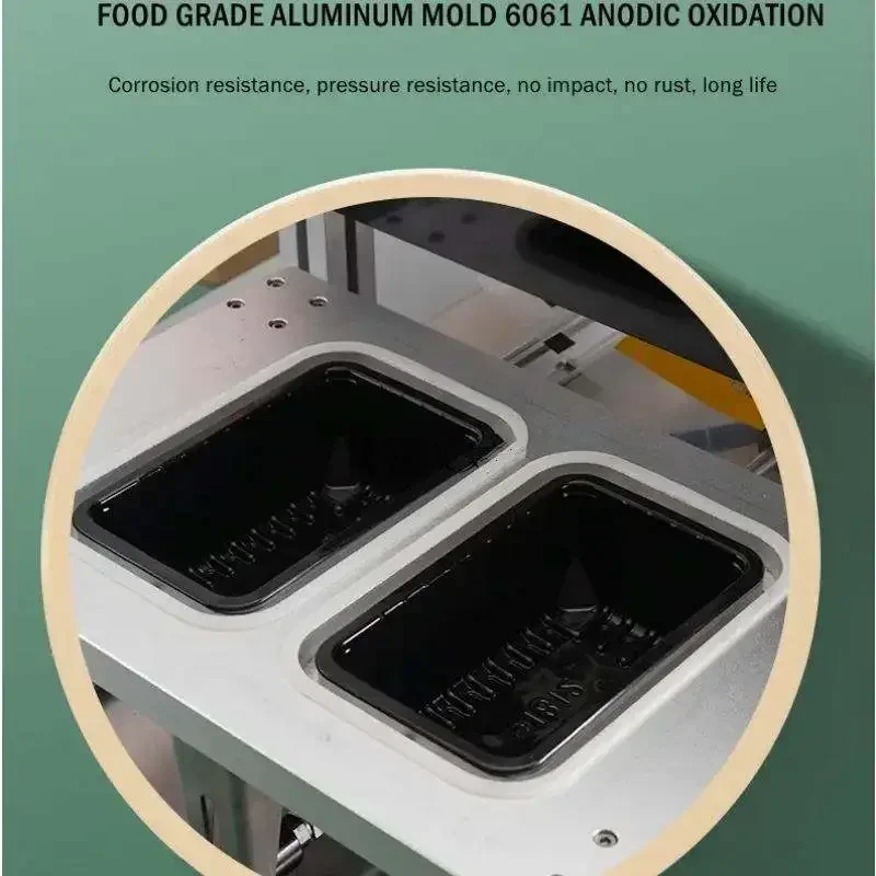 Plastic Film Sealing Machine for Food Tray Packaging Box Milk Tea Beverage Plastic Cup Continuous Packaging Sealing