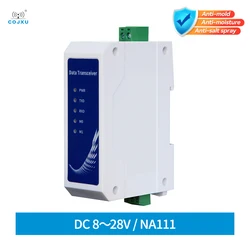 Rail Ethernet RS485 vers RJ45, série standard industriel DC8 ~ 28V, longue distance 200m, transmission de données, transcsec NA111
