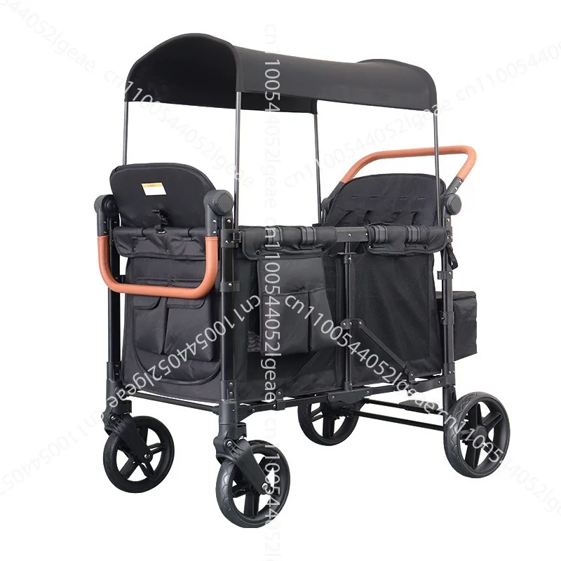 Wagon Stroller 4 Seat with Full Canopy Camping Folding Wagon Stroller 4 Seater For