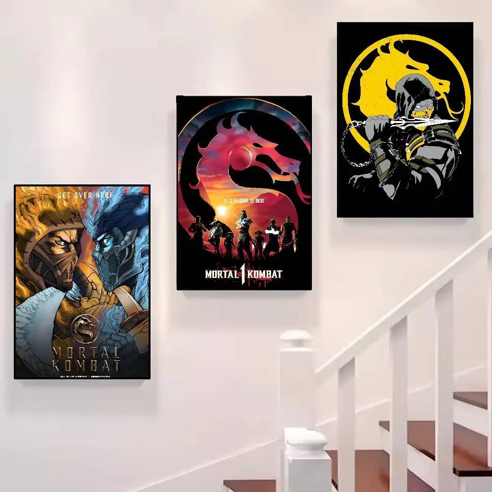 HD Poster Poster Painting Wall Art Mural For Living Room Home Decor And Gifts Mortals K-Kombat Video Game