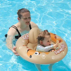 Swimbobo Child Inflatable Cute Small Dog Swimming Seat Boat Floating Toddler Water Toy Baby Swim Rings Pool Float With Canopy