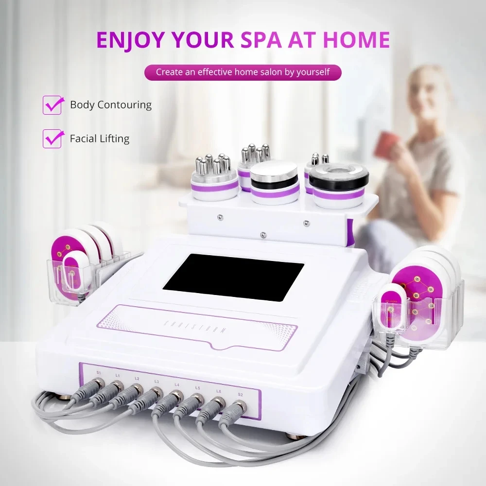 The Latest 9 In 1 80k Ultrasonic Cavitation Vacuum RF+EMS Laser Weight Loss Muscle Stimulation 2024