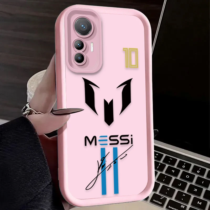 เคสโทรศัพท์ลาย M-messi C-cR7-R-Ronaldos สำหรับ Xiaomi Mi 15 Ultra 14 13 12 12S 12X 11 Lite 5G NE 13T 12T 11T 14T Pro  วัสดุซิลิโคน