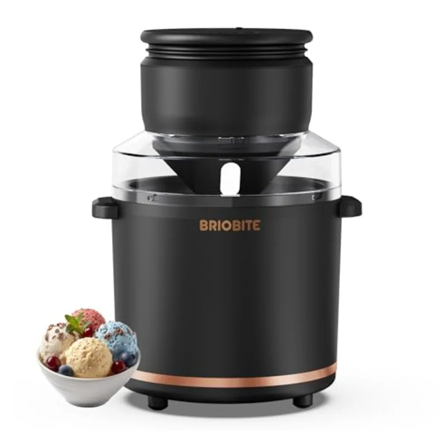 

1.1 Quart Ice Cream Maker Electric Ice Cream Machine for Gelato Milkshakes and Sorbet Perfect for 2-3 Servings Easy to Use and