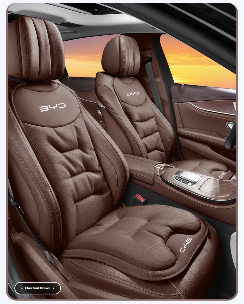 Für BYD Ato 3 Fafengtang F3 E6 Yuan Song Plus EV F0 Qinhan Dolphin S6 Autositz-Rückenlehnenkissenbezug Leder-Sitzschutzpolster – Detail 21