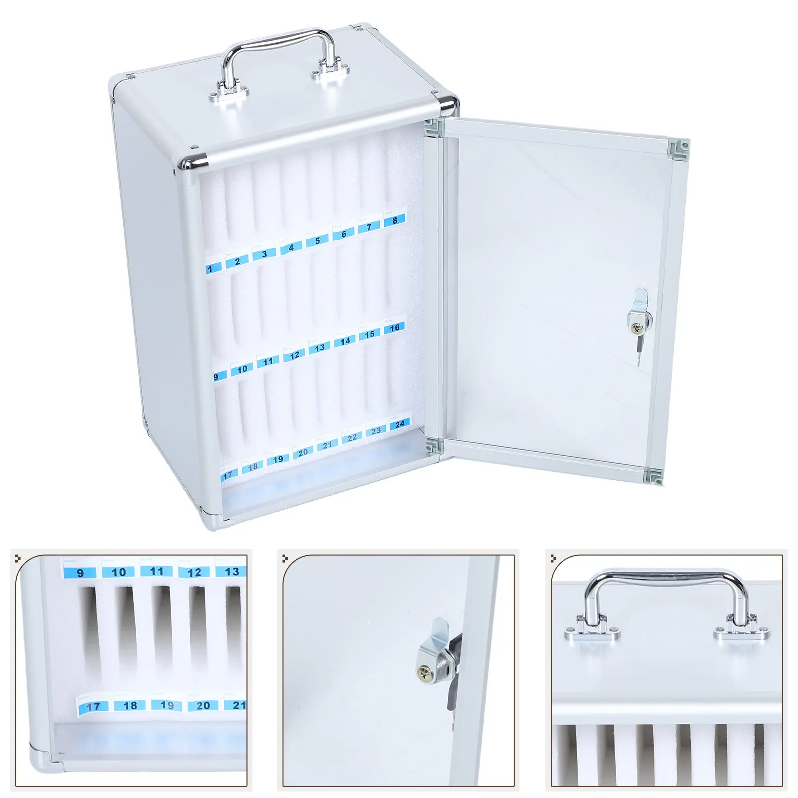 phone-storage-box-wall-mounted-aluminum-alloy-cellphone-lock-box-for-school-classroom-office-exam-white-mobile-phone