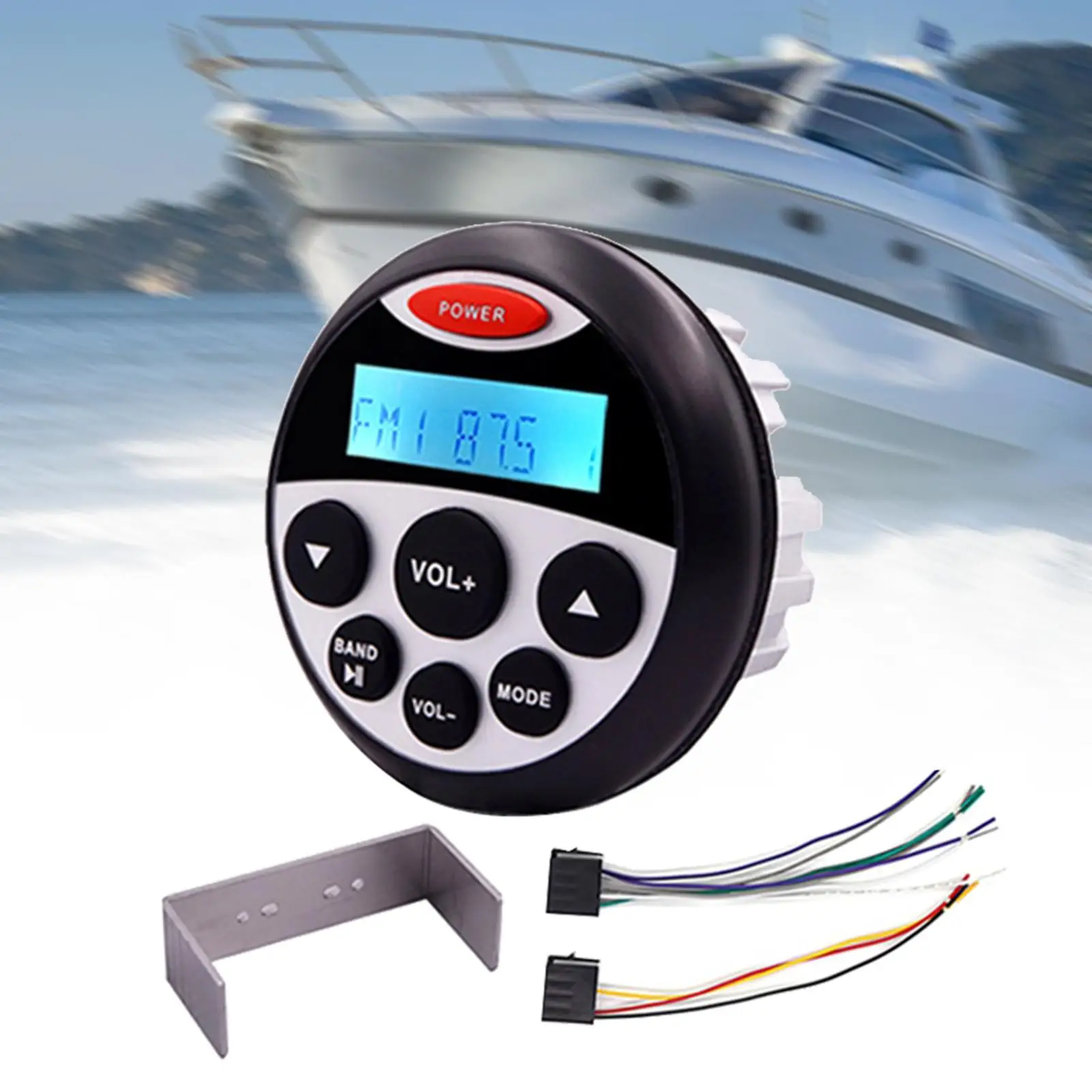 

Boat Marine Stereo Receiver Bluetooth Subwoofer for Golf Cart Boats UTV